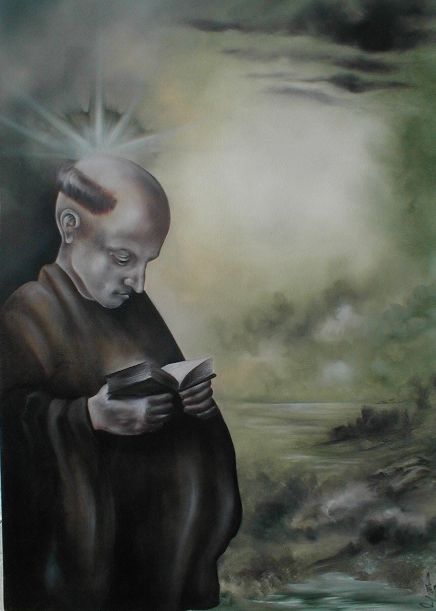 Der Heilige Domeniko l auf Leinwand 60x80