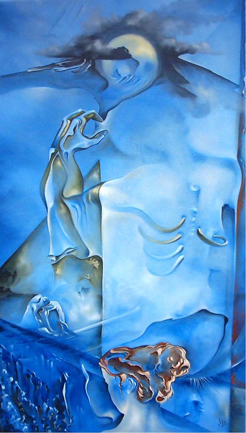Frau in Badewanne 100x60