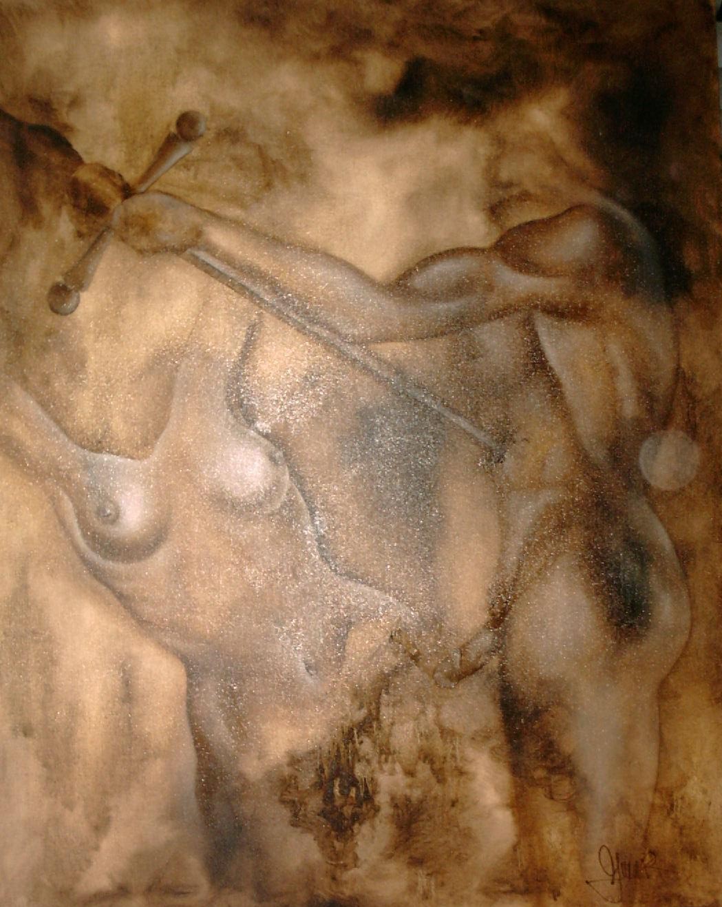 Liit ttet Adam  l auf Leinwand 60 x 80
